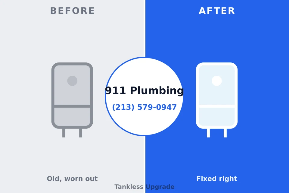 Before and after: plumbing company Shell Rock, IA